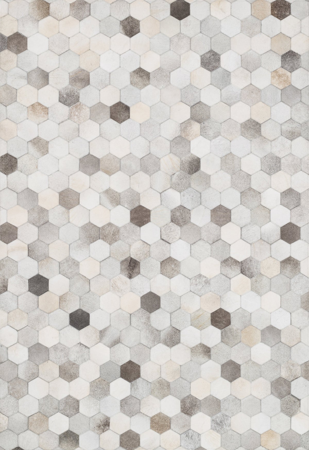 front view of Promenade Grey luxury Rug
