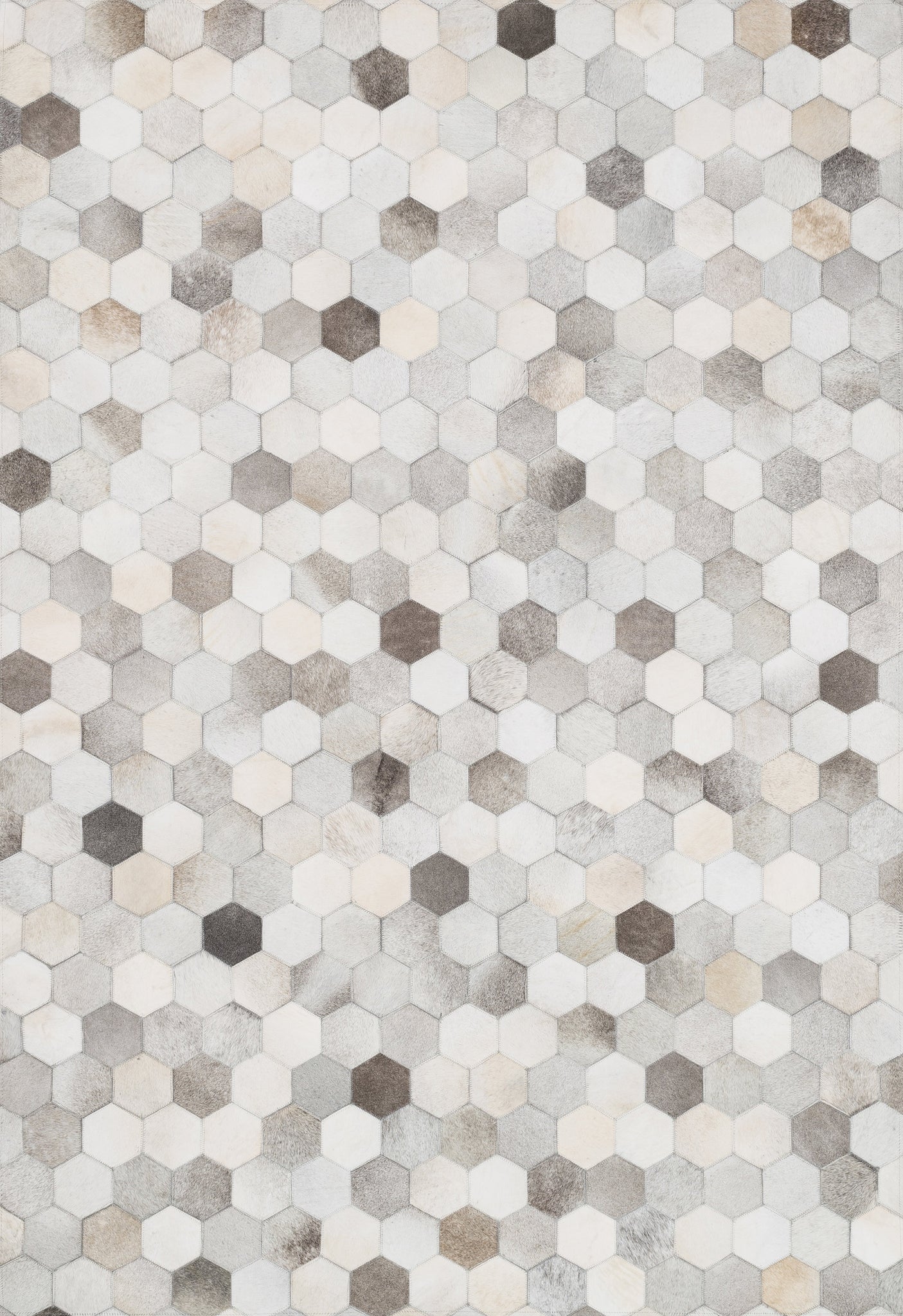 front view of Promenade Grey luxury Rug