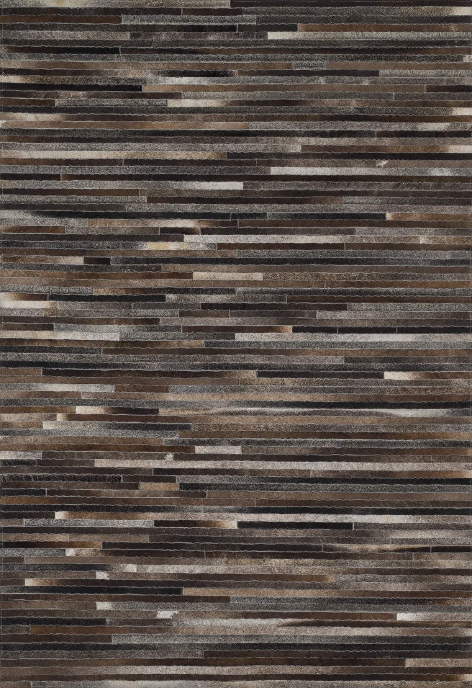 front view of Promenade Charcoal luxury Rug