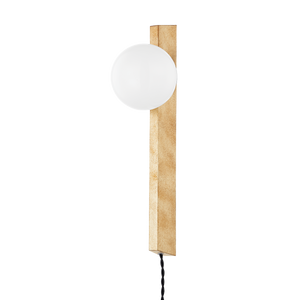 Aplique de pared Brisbane con enchufe 5" x 18.5"