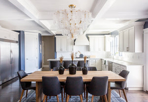 Piemonte Chandelier 43.5" - Lifestyle [244-412-GL] home Lindsay Arnold, photo Lindsay Salazar