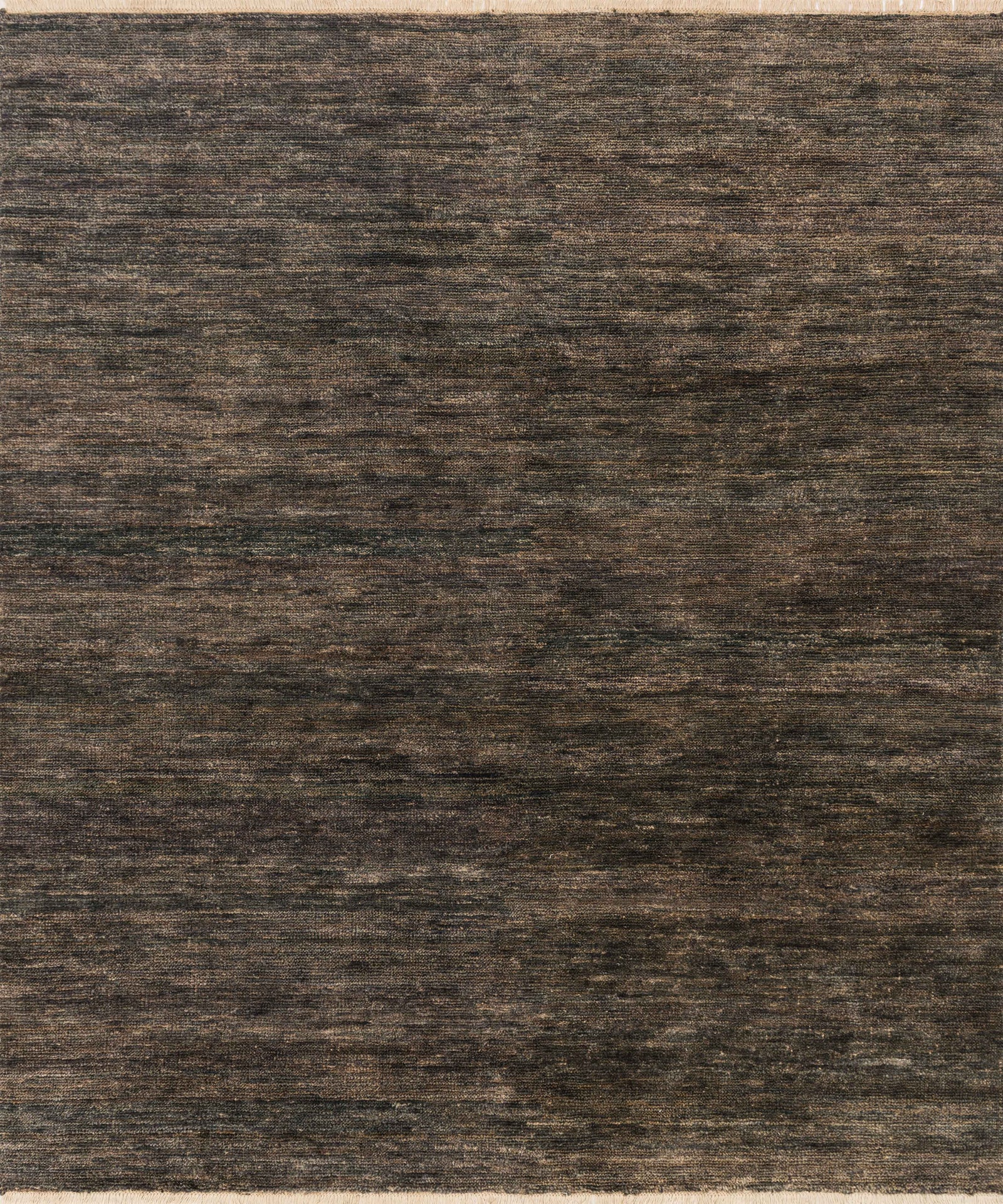 front view of Quinn Charcoal luxury Rug