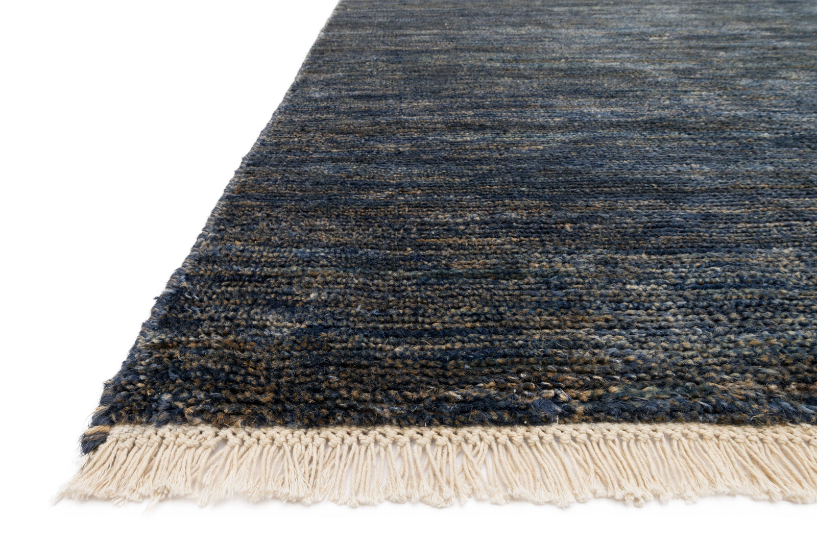 front view of Quinn Indigo luxury Rug