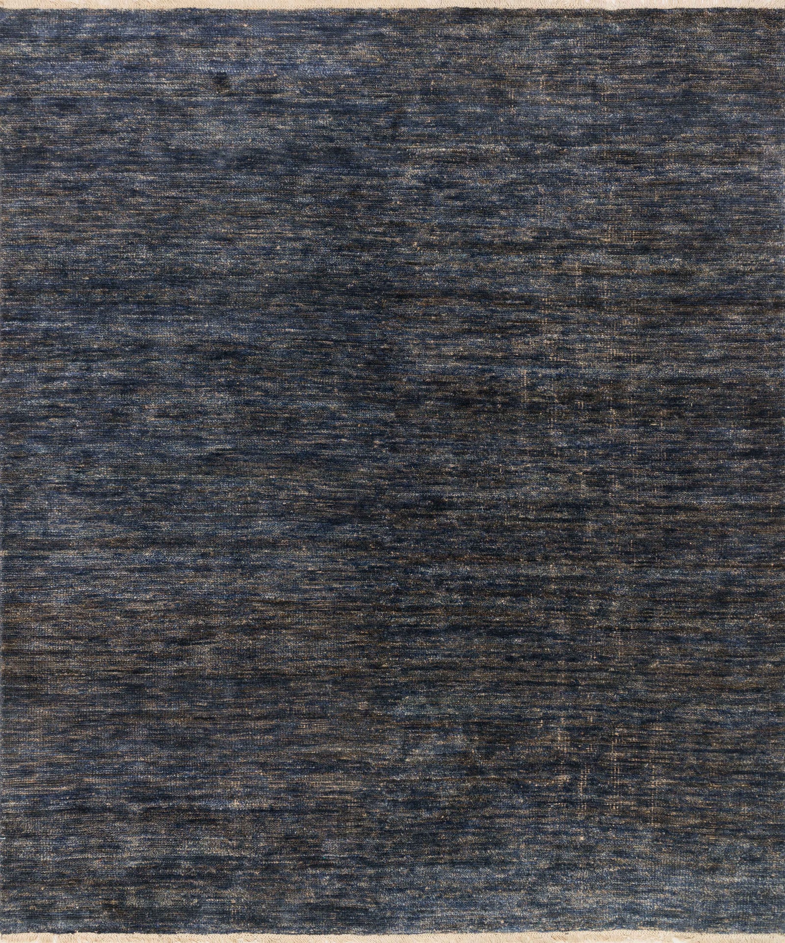 front view of Quinn Indigo luxury Rug