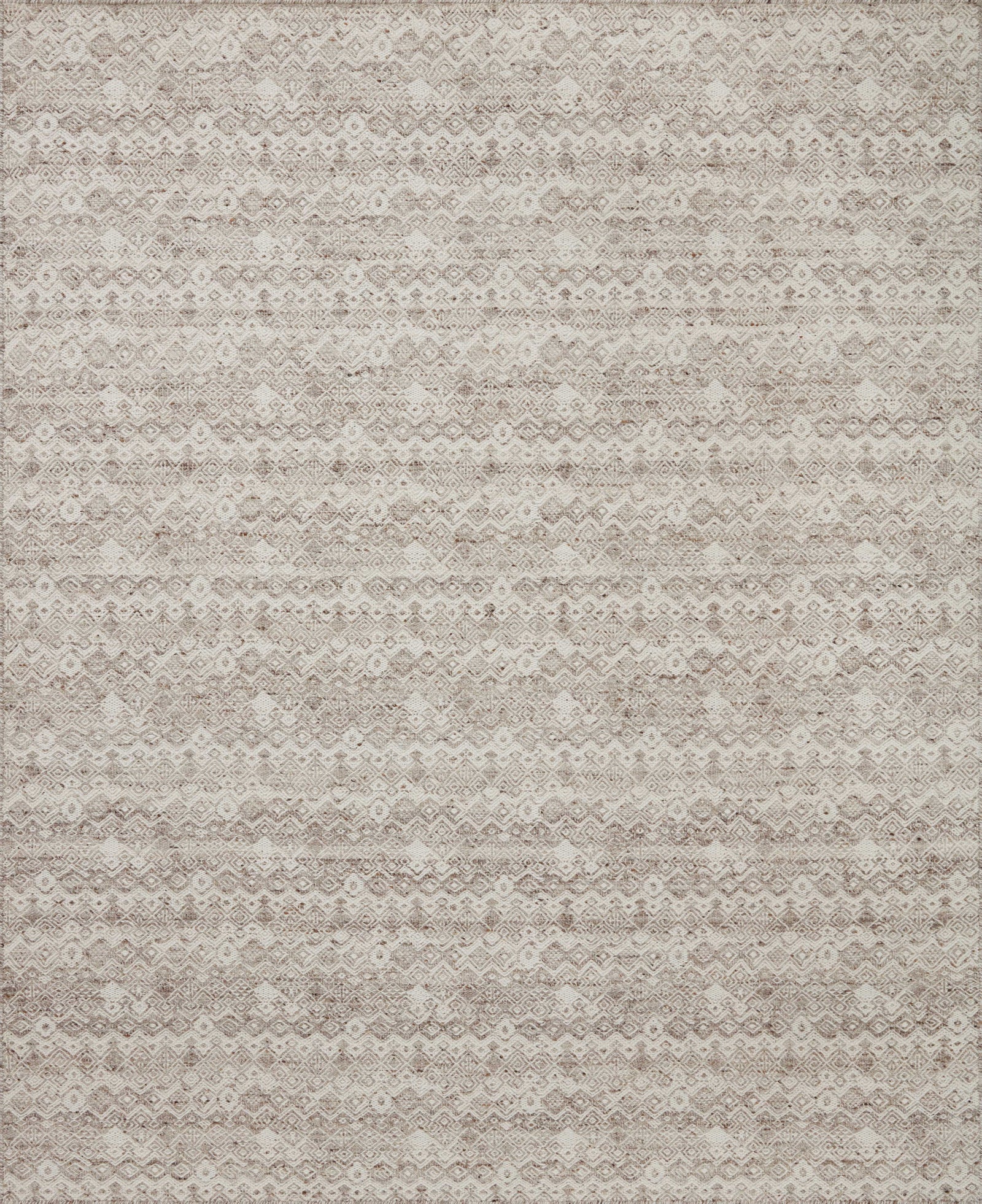 front view of Raven Dove / Ivory luxury Rug