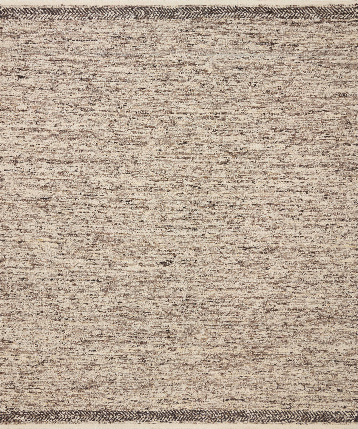 front view of Reyla Granite / Mocha luxury Rug
