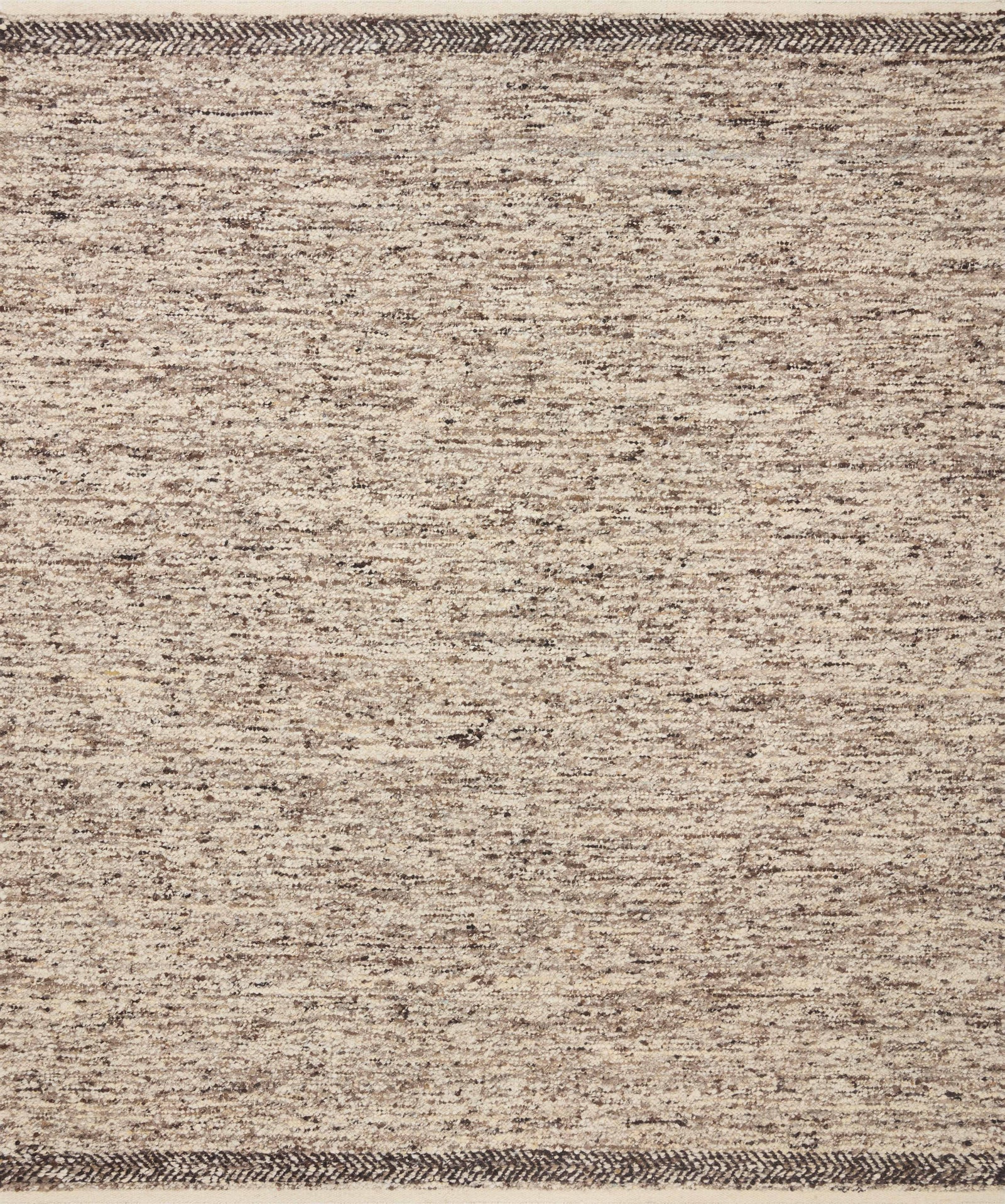 front view of Reyla Granite / Mocha luxury Rug