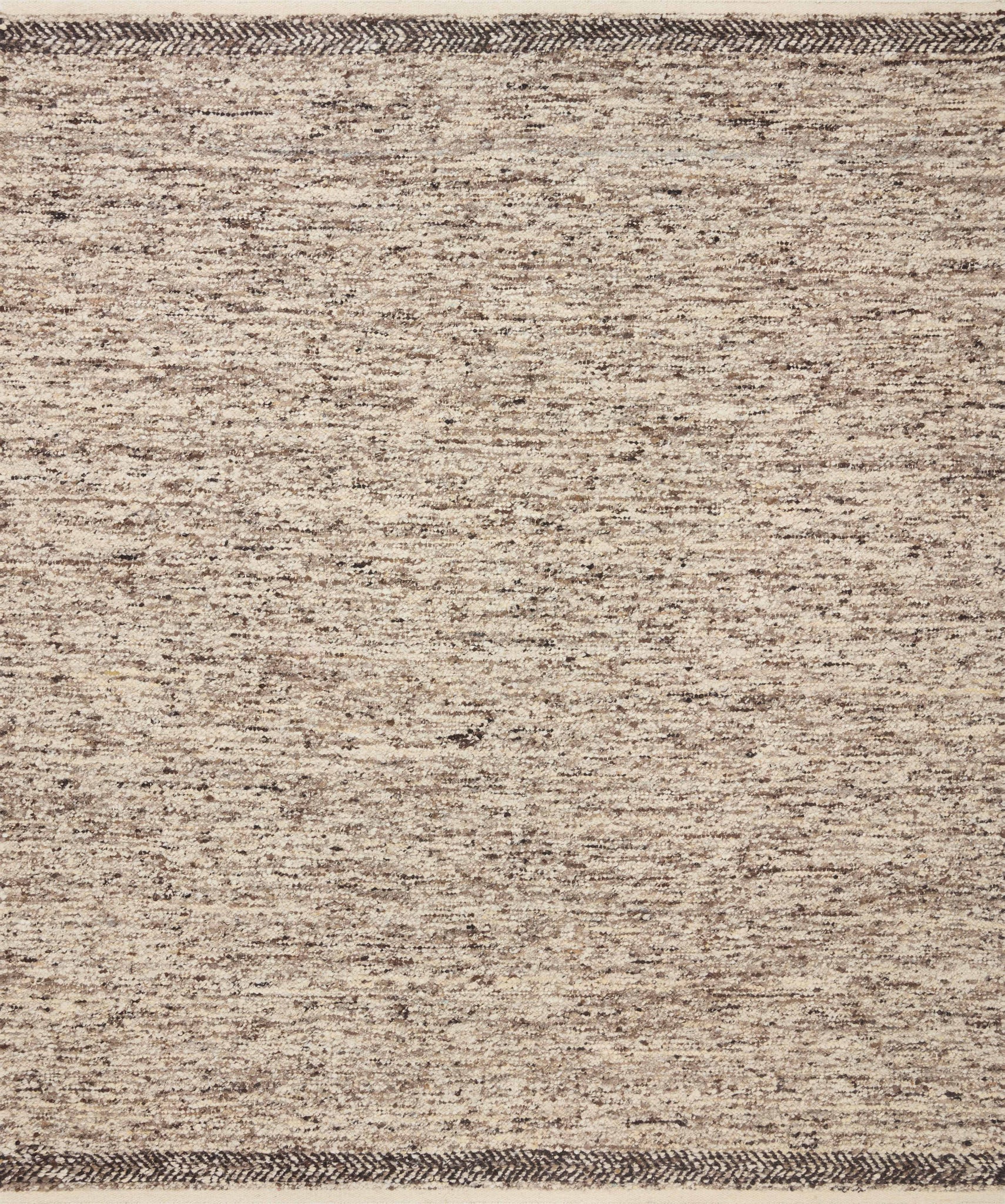 front view of Reyla Granite / Mocha luxury Rug