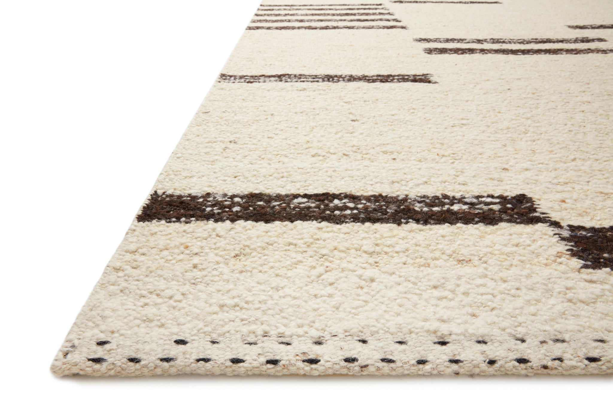 side view of Roman Natural / Bark luxury Rug