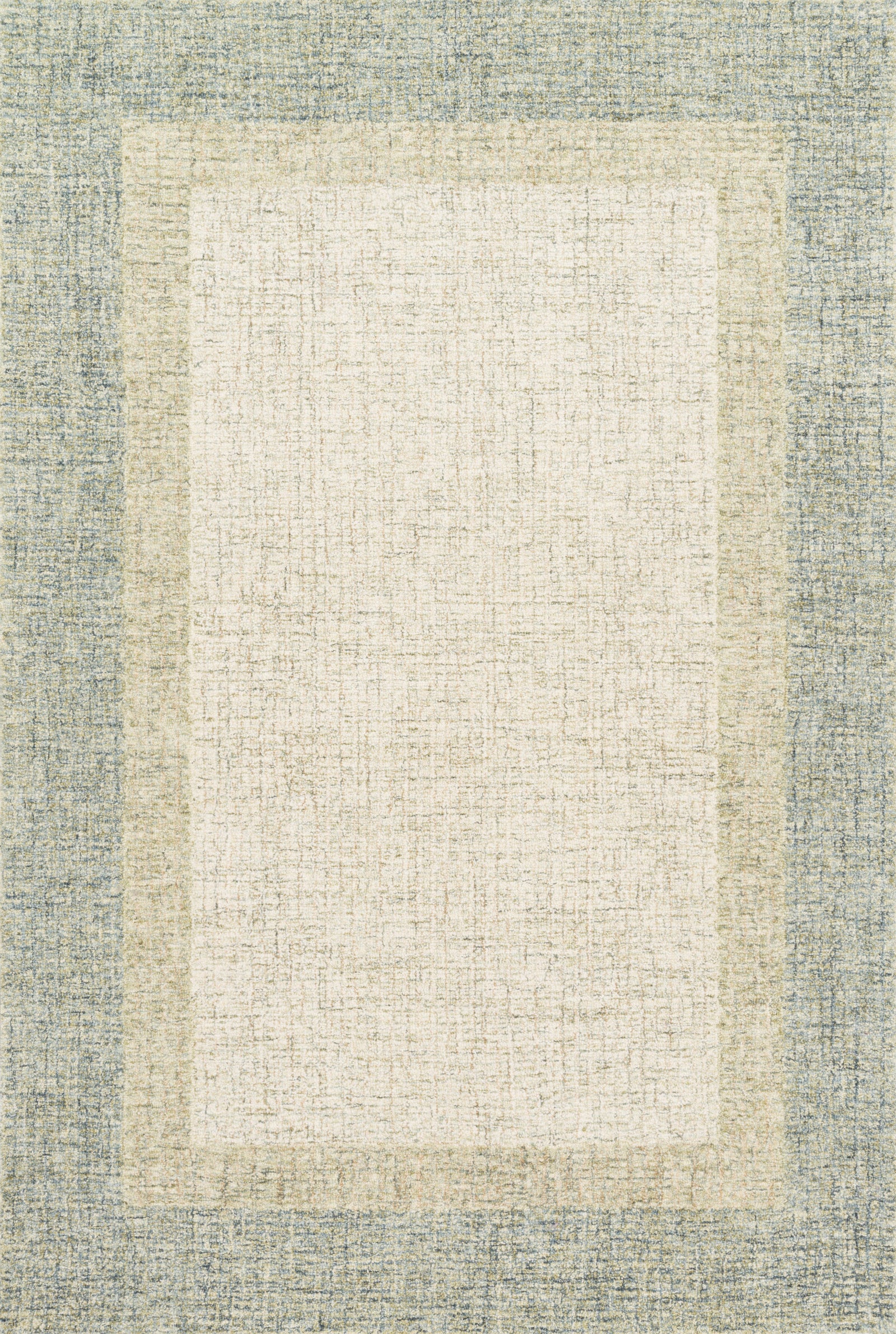 front view of Rosina Olive luxury Rug
