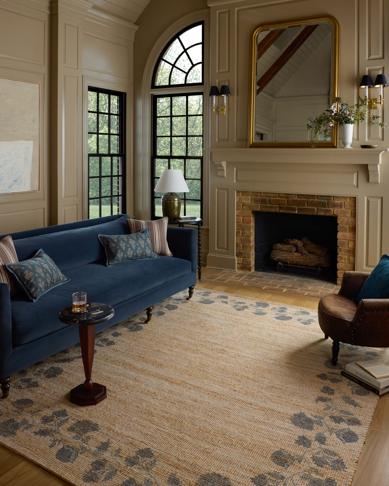 Rue Natural / Denim — a Loloi rug at Laurie Yapp Home.