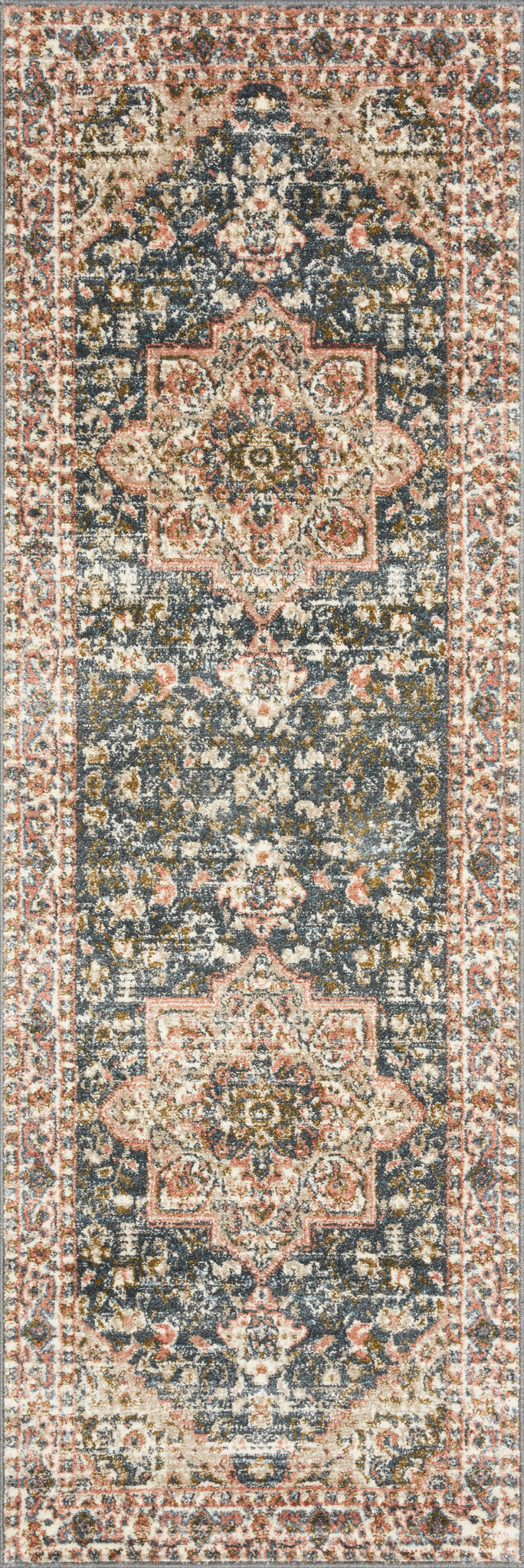 detail view of Saban Blue / Multi luxury Rug