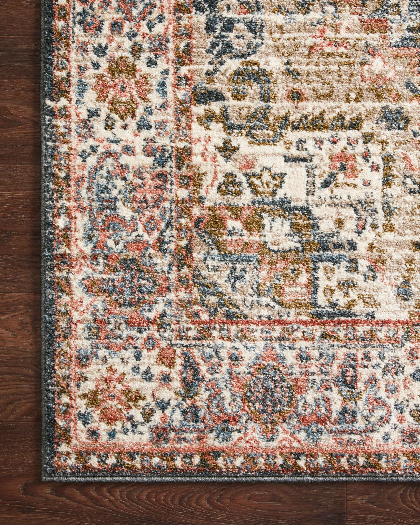 lifestyle view of Saban Blue / Multi luxury Rug