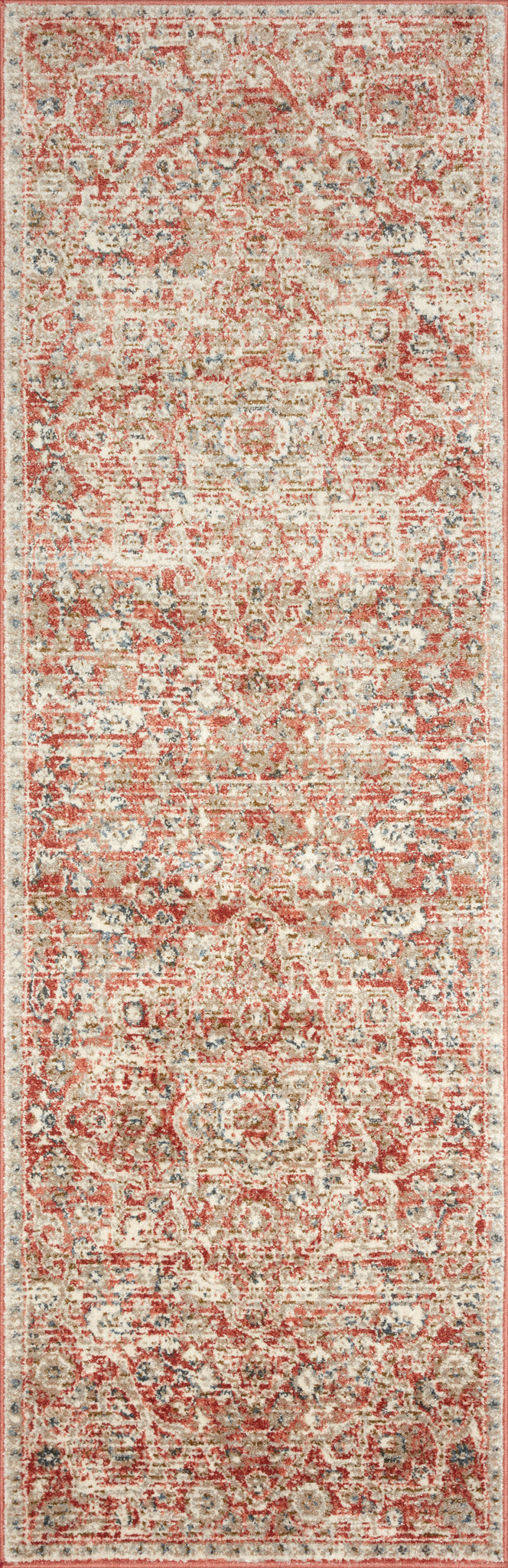 detail view of Saban Rust / Beige luxury Rug