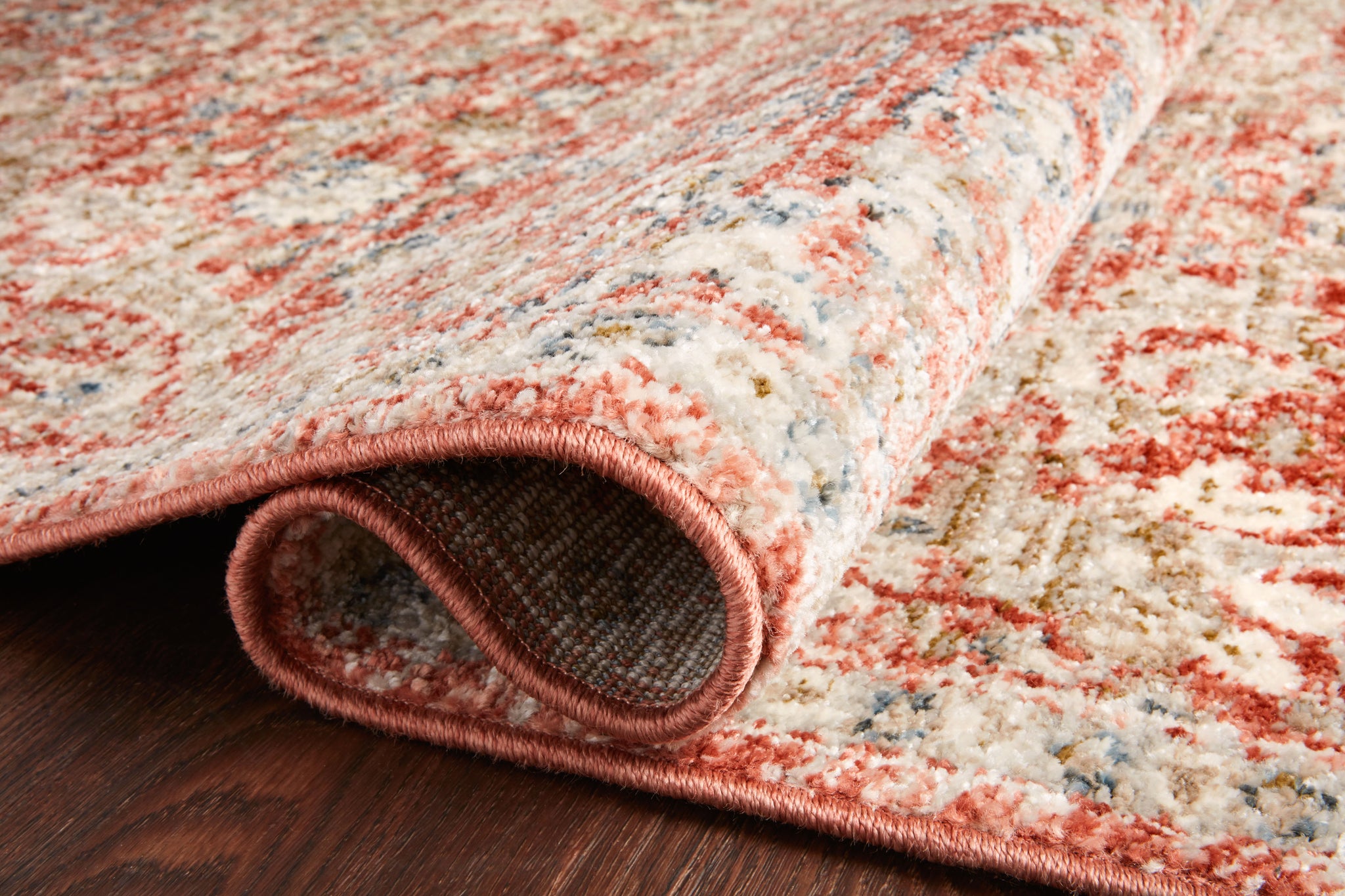 lifestyle view of Saban Rust / Beige luxury Rug