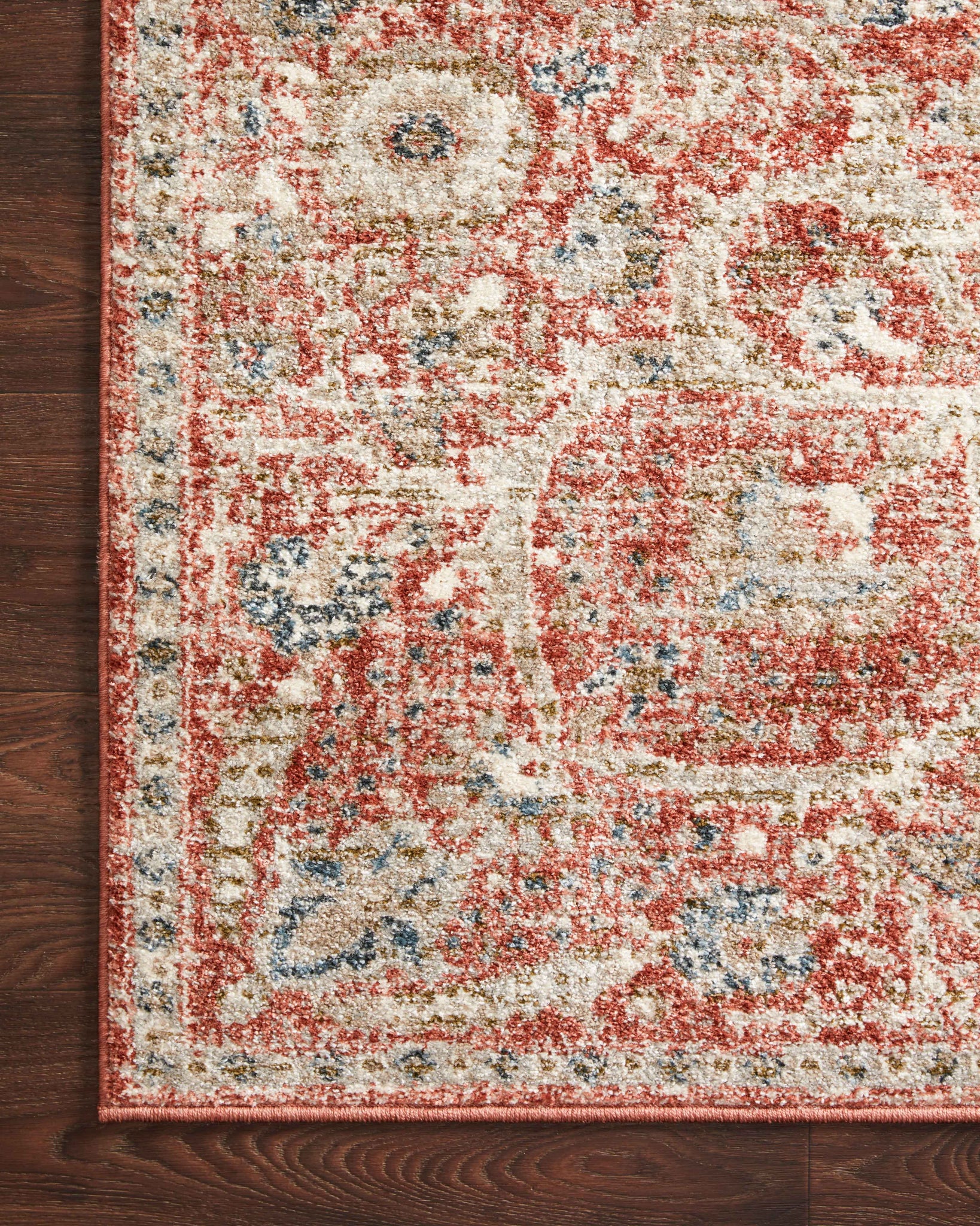 lifestyle view of Saban Rust / Beige luxury Rug