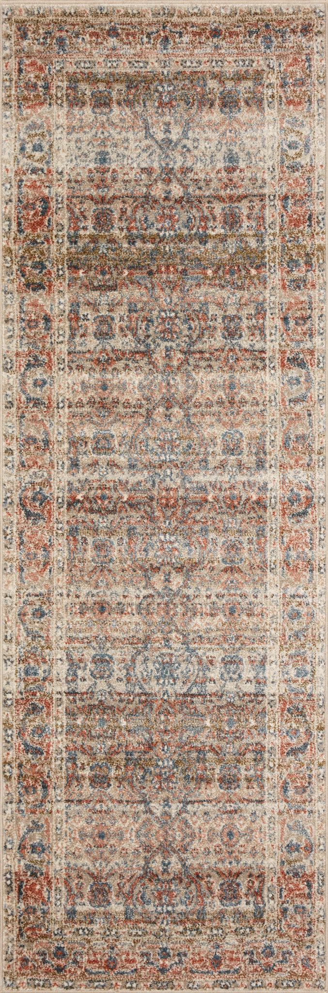 detail view of Saban Sand / Rust luxury Rug