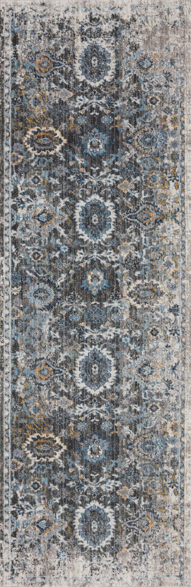 detail view of Samra Grey / Multi luxury Rug