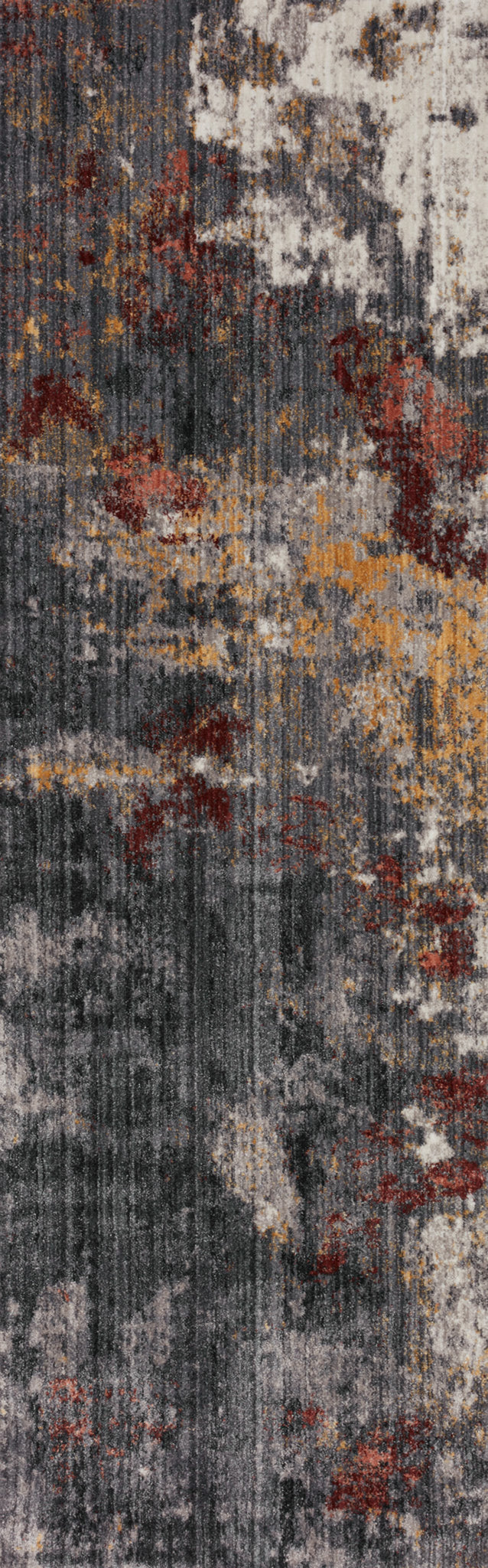 detail view of Samra Dk. Grey / Spice luxury Rug