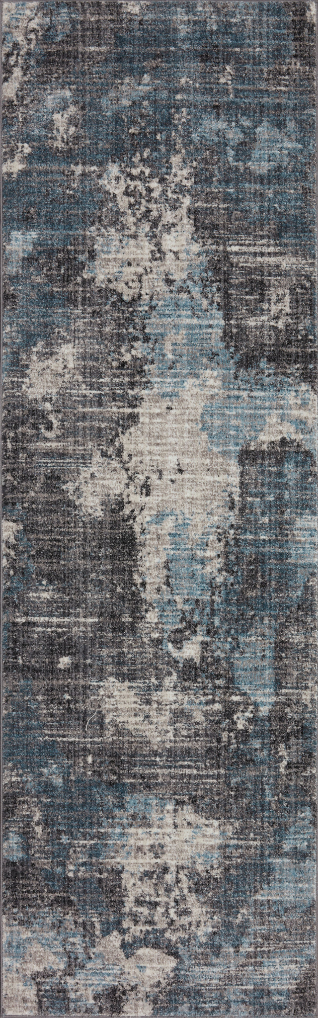 detail view of Samra Dove / Sky luxury Rug