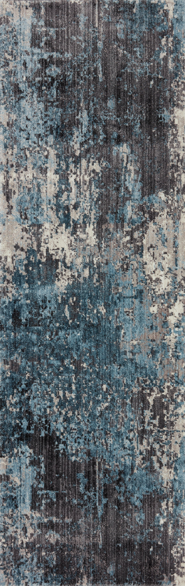 detail view of Samra Charcoal / Sky luxury Rug