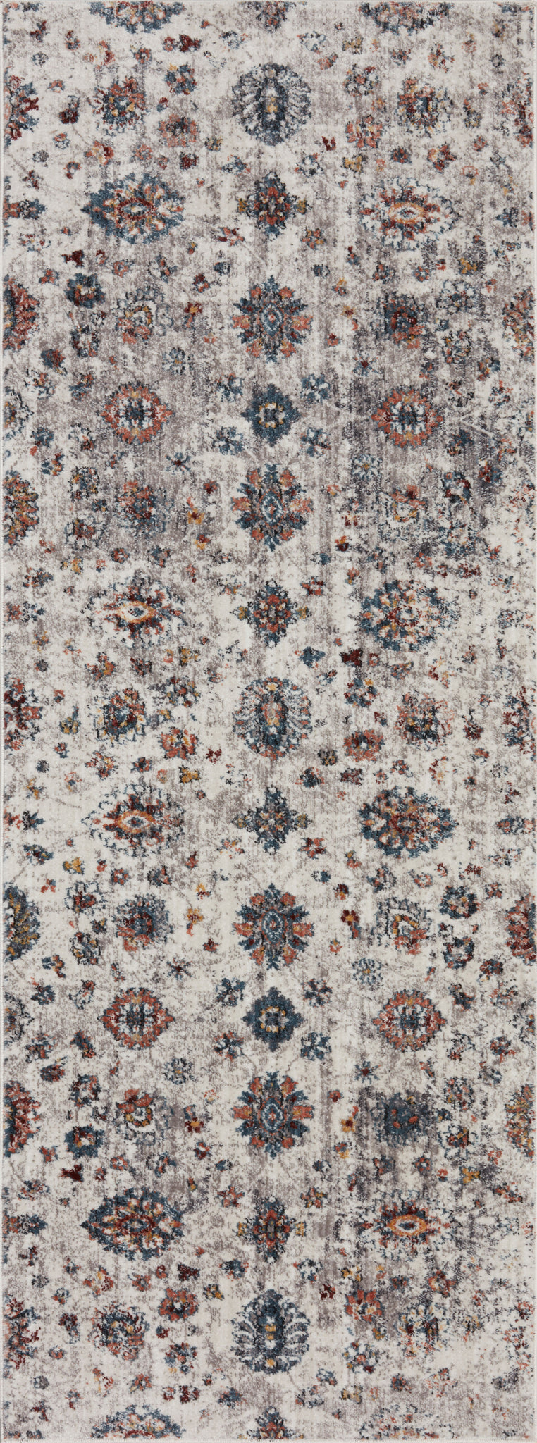 detail view of Samra Ivory / Multi luxury Rug