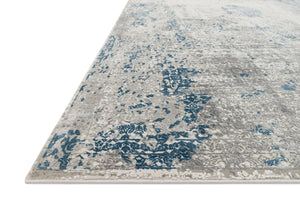 angle view of Sienne Dove / Ocean luxury Rug