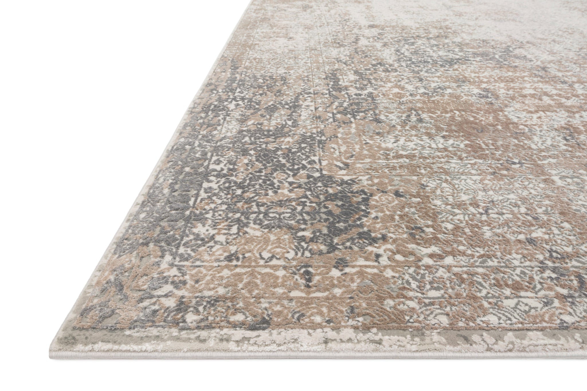 lifestyle view of Sienne Ivory / Pebble luxury Rug
