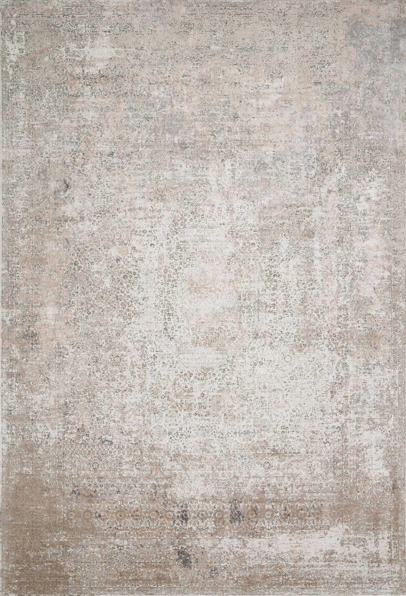 detail view of Sienne Ivory / Pebble luxury Rug