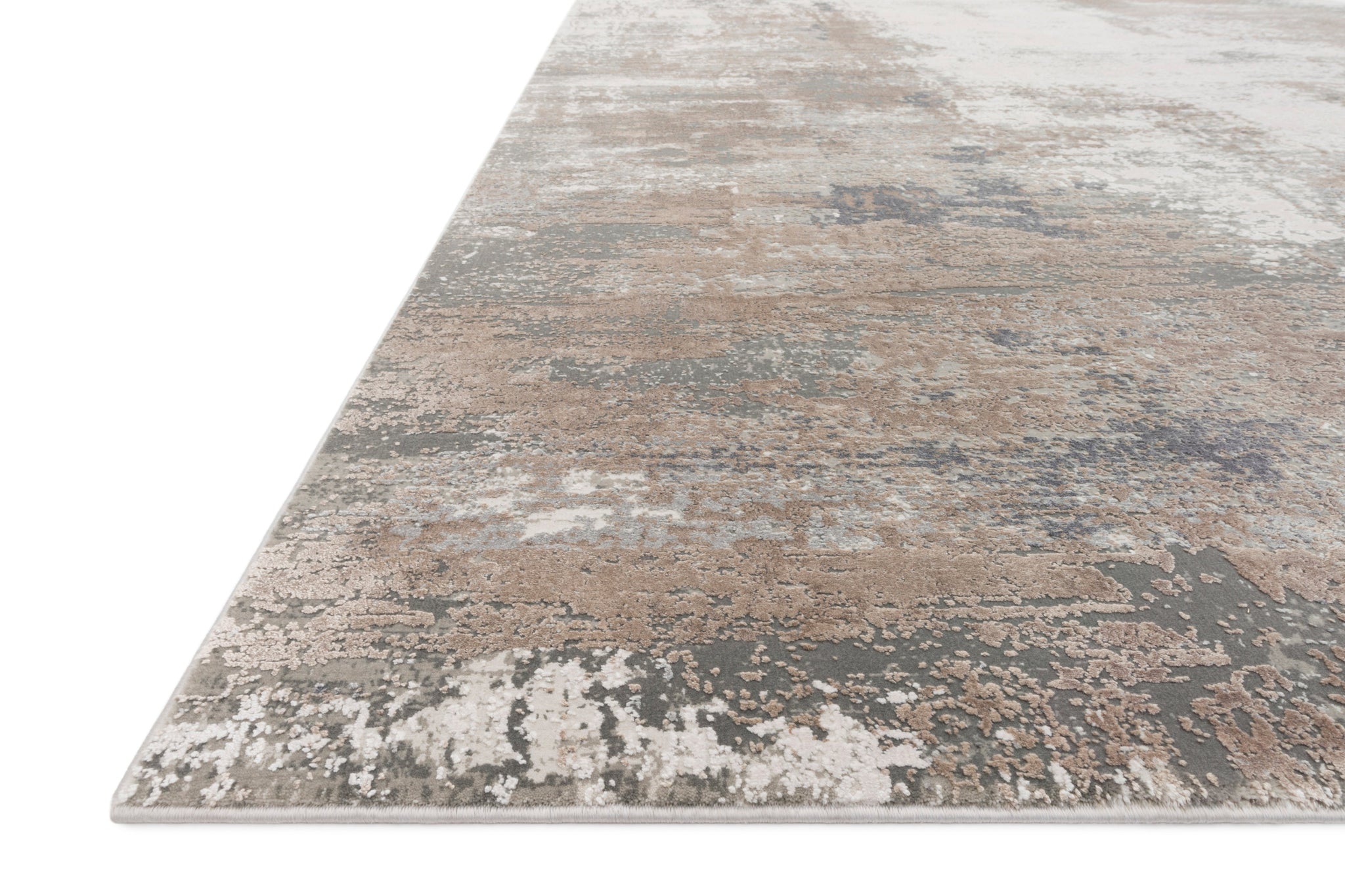 angle view of Sienne Ivory / Sand luxury Rug