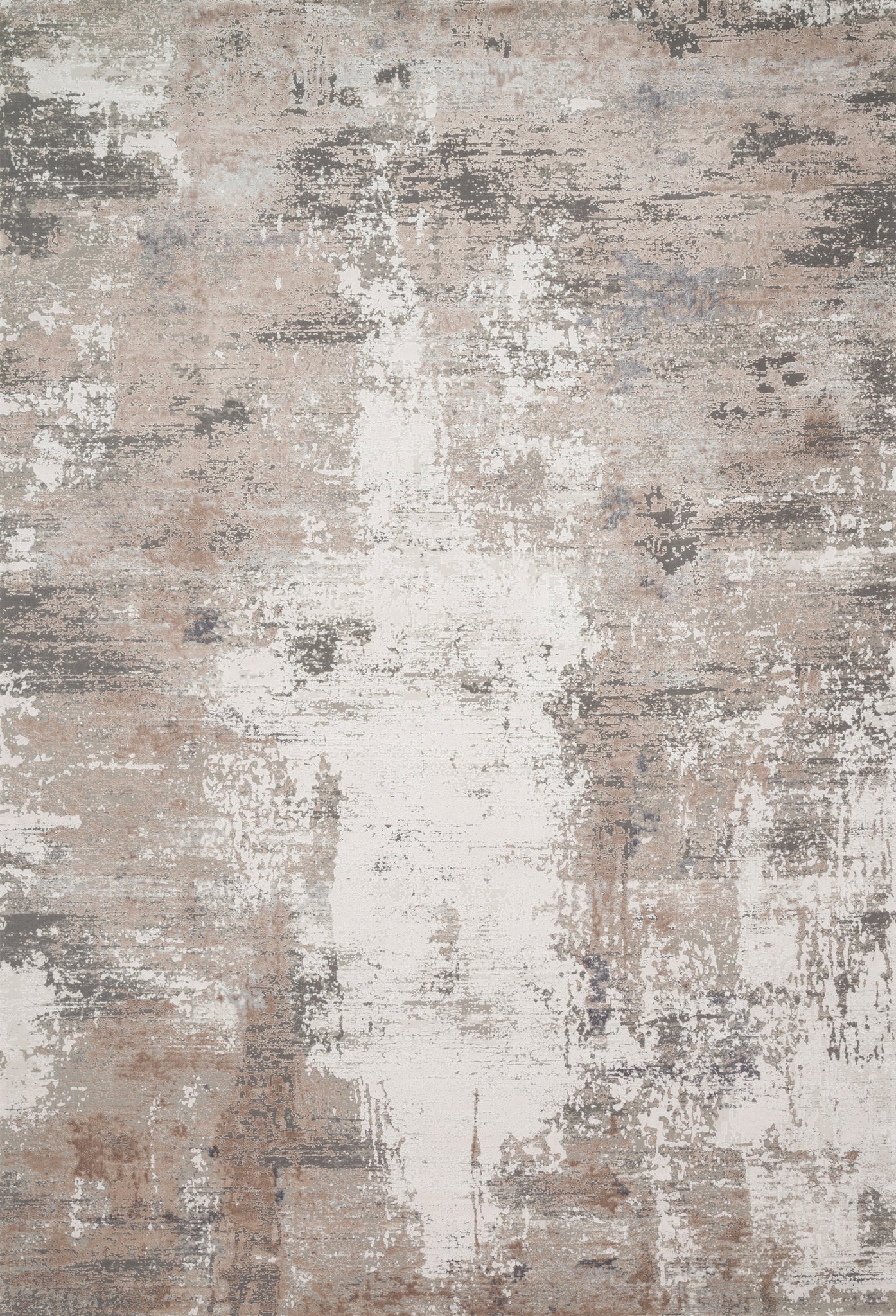 front view of Sienne Ivory / Sand luxury Rug