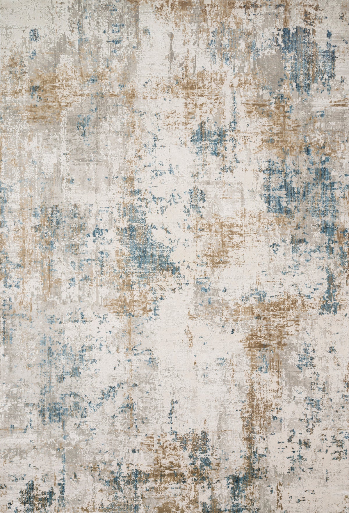 front view of Sienne Ivory / Gold luxury Rug
