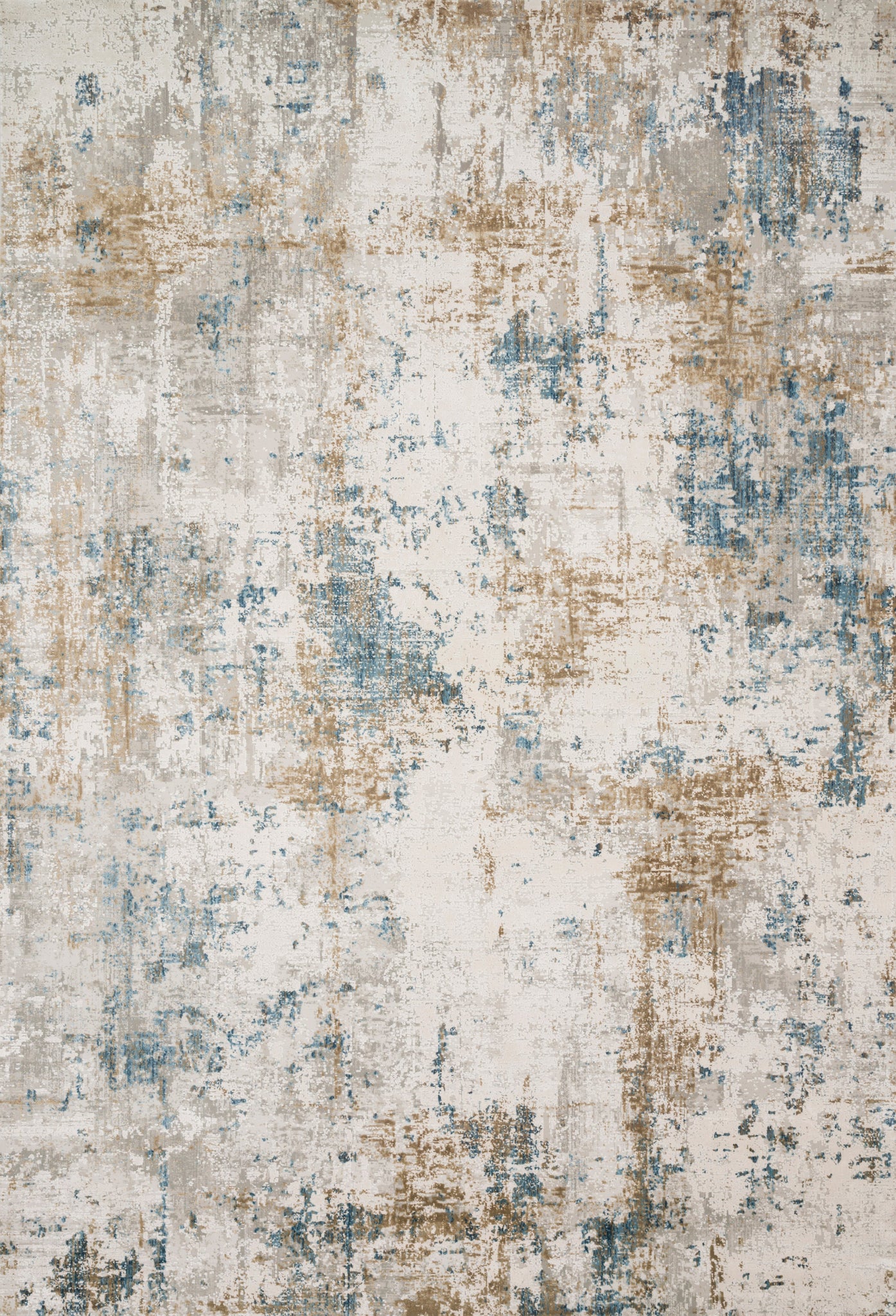 front view of Sienne Ivory / Gold luxury Rug