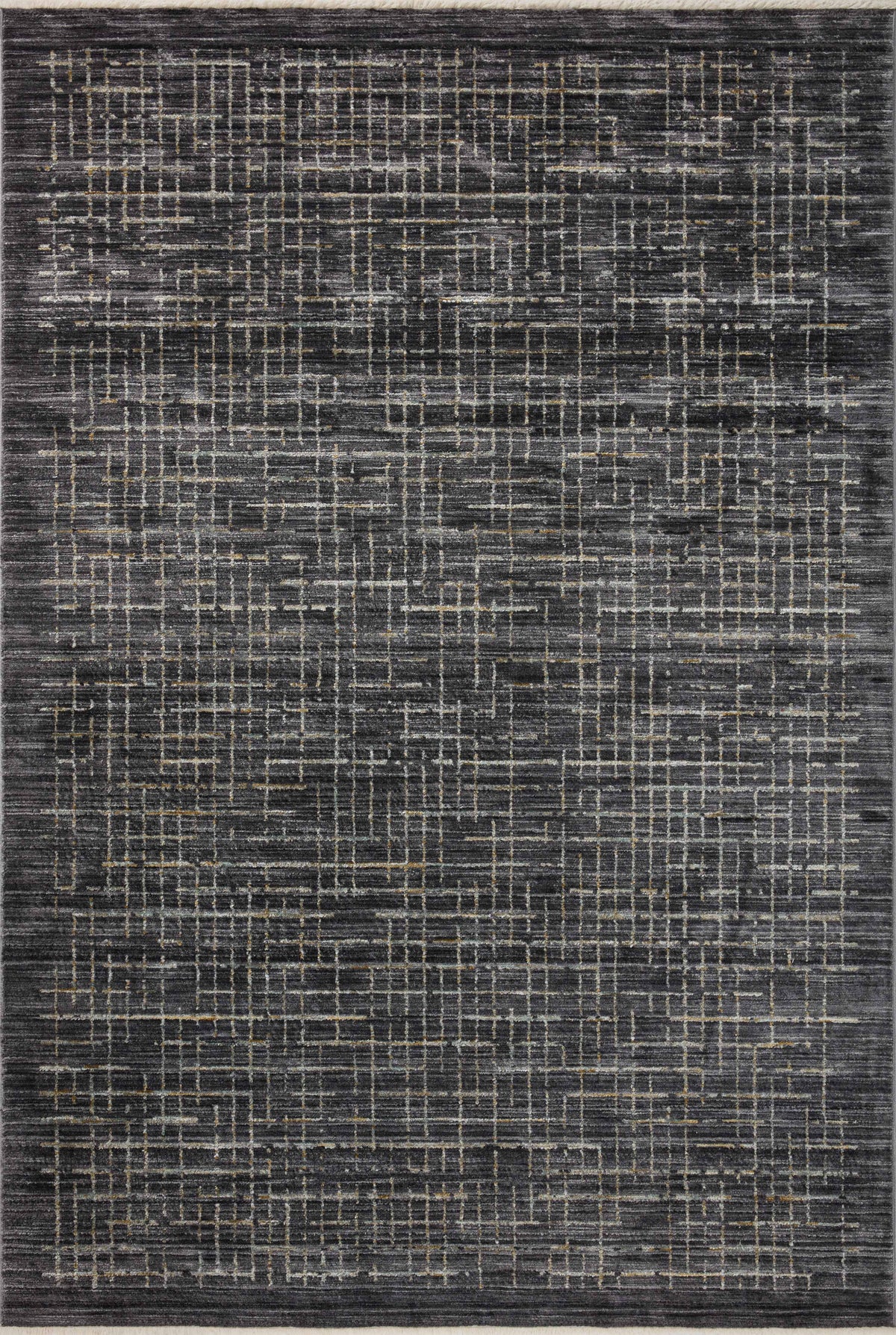 front view of Soho Onyx / Silver luxury Rug