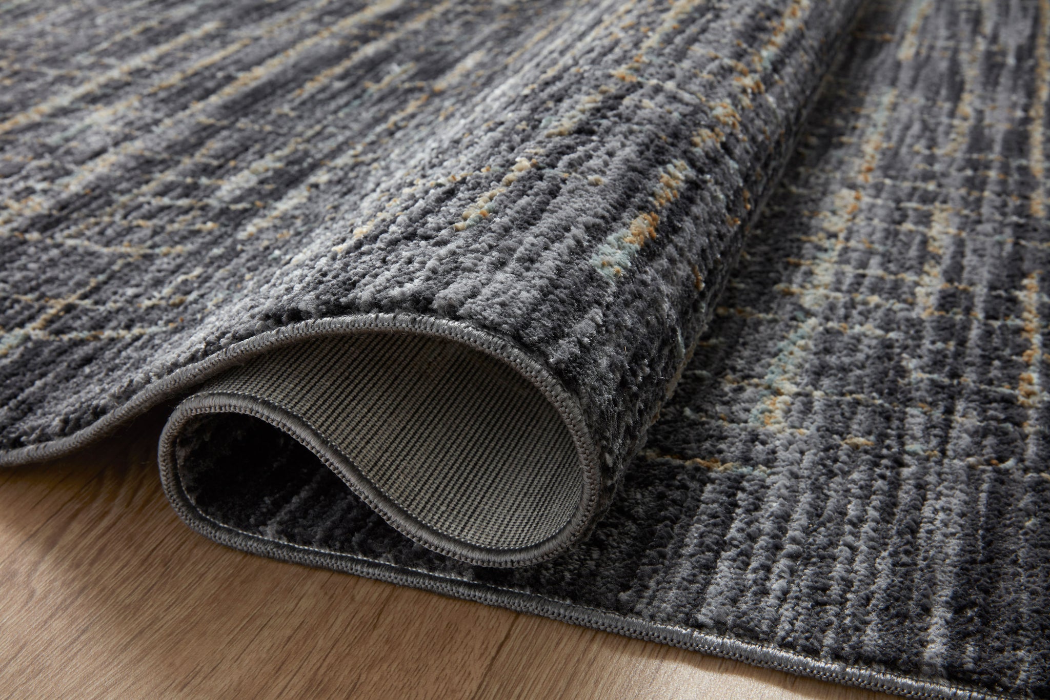 detail view of Soho Onyx / Silver luxury Rug