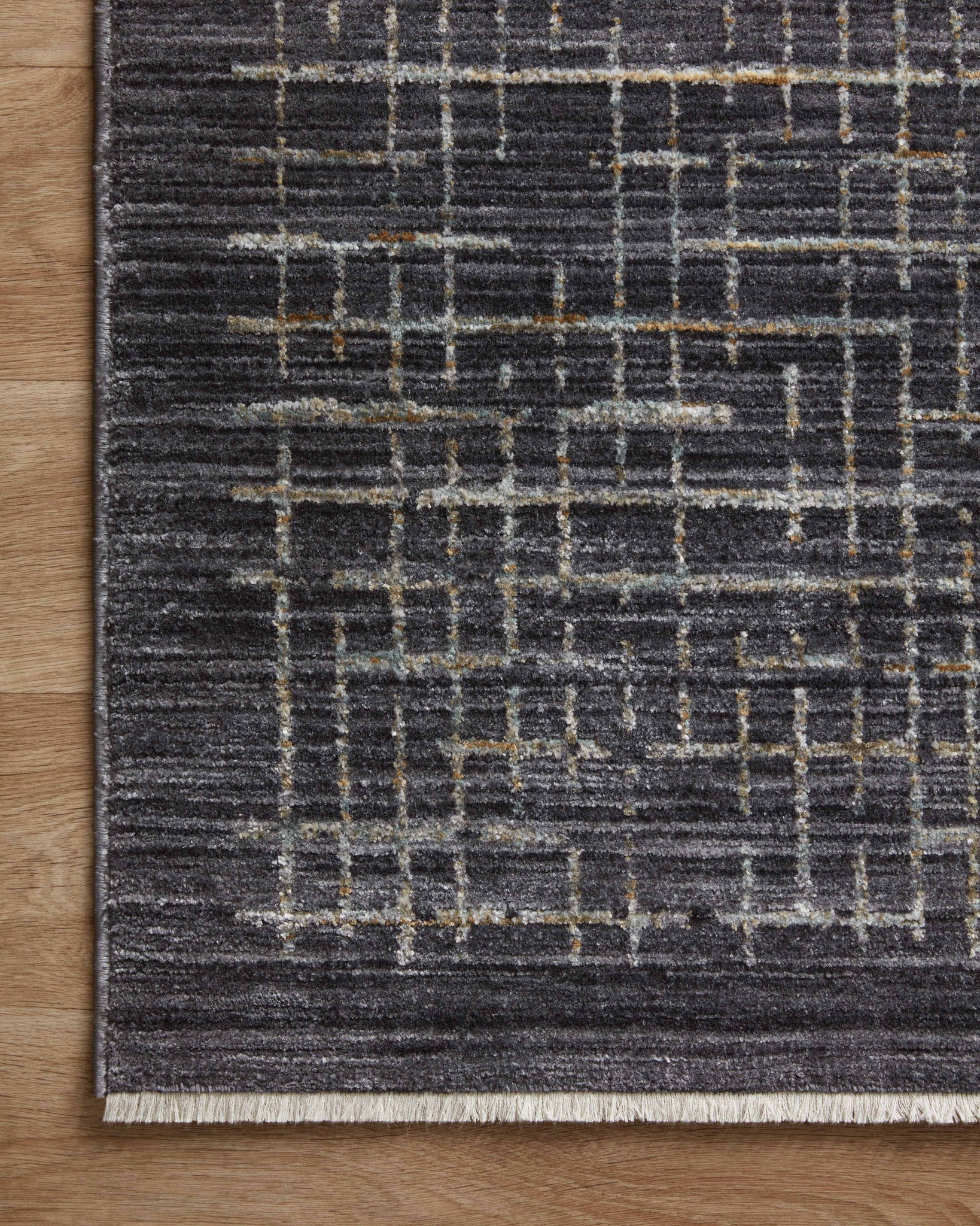 lifestyle view of Soho Onyx / Silver luxury Rug