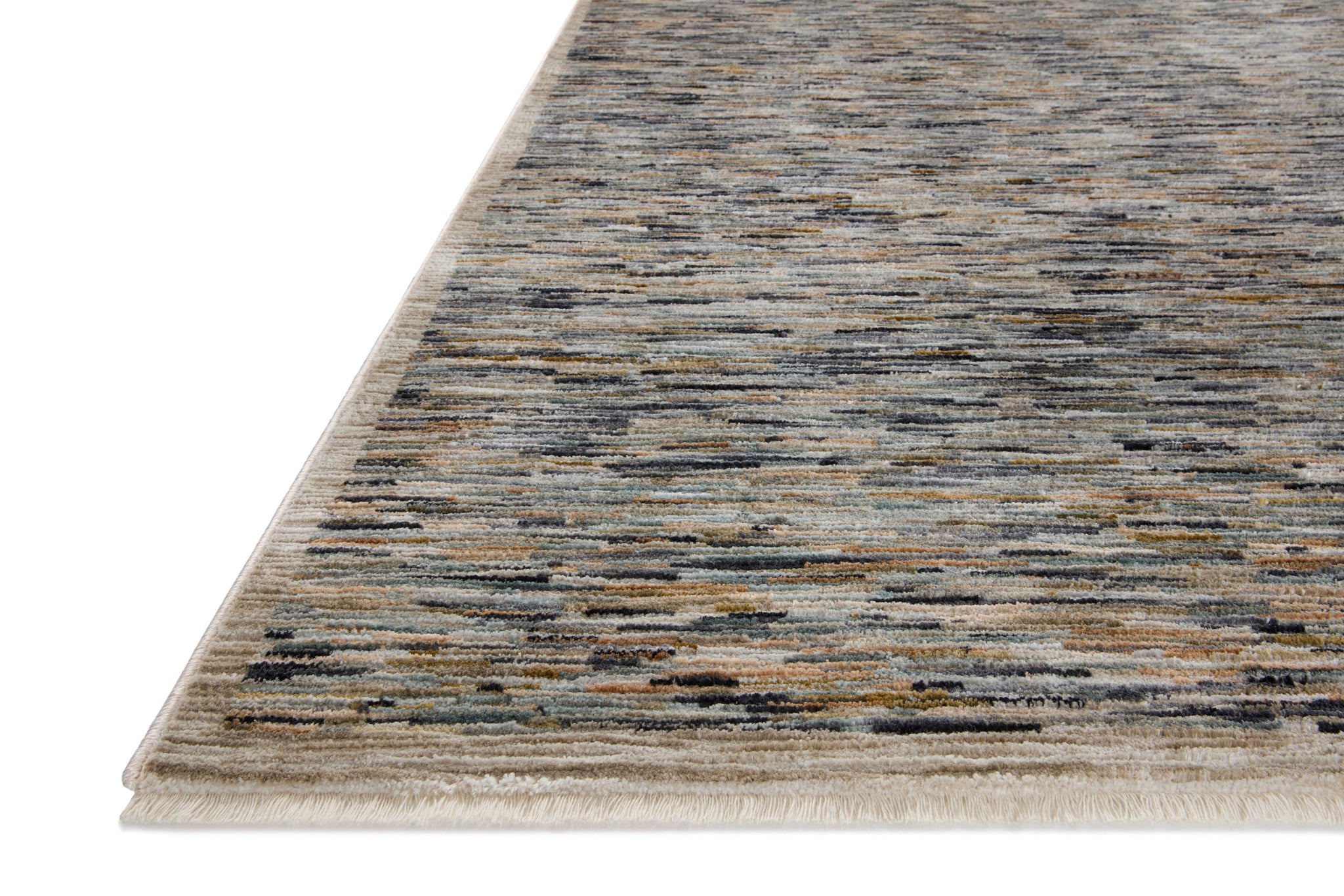 side view of Soho Multi / Sand luxury Rug