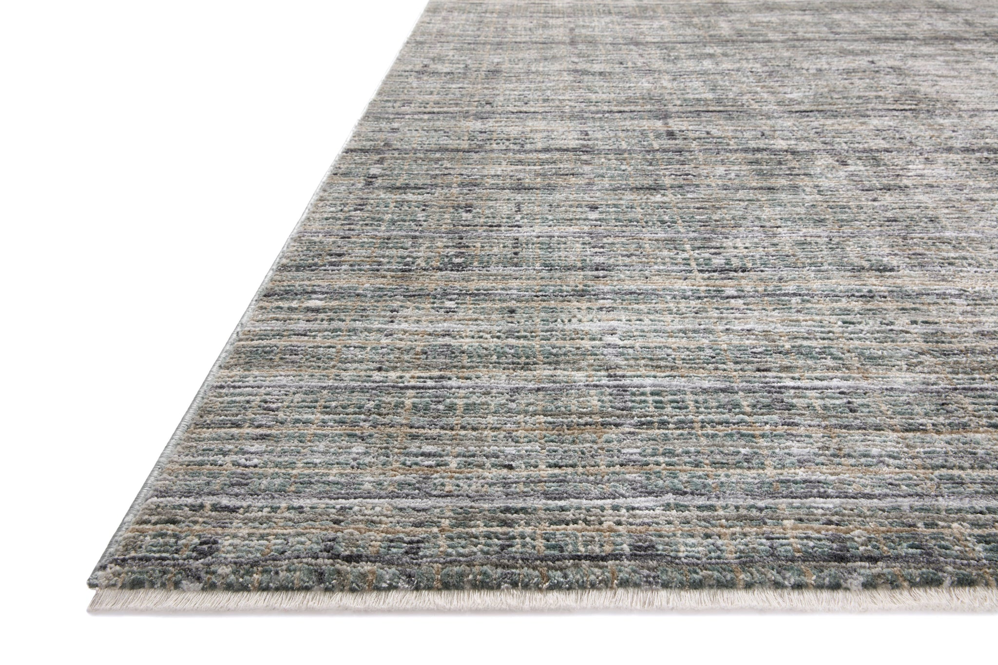 side view of Soho Jade / Stone luxury Rug