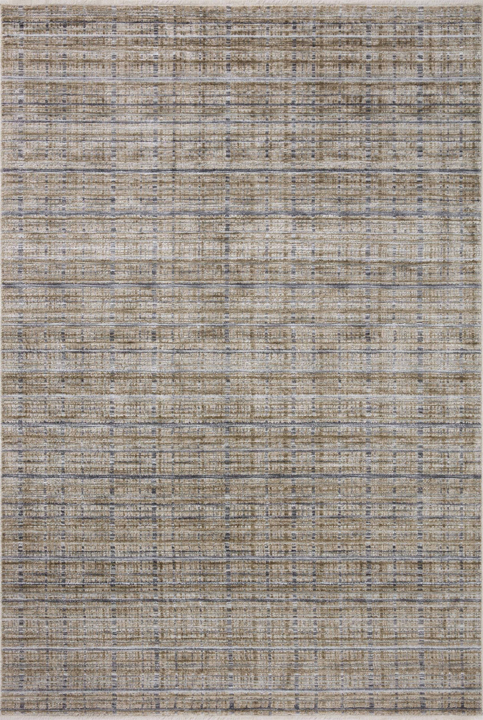 front view of Soho Pebble / Charcoal luxury Rug