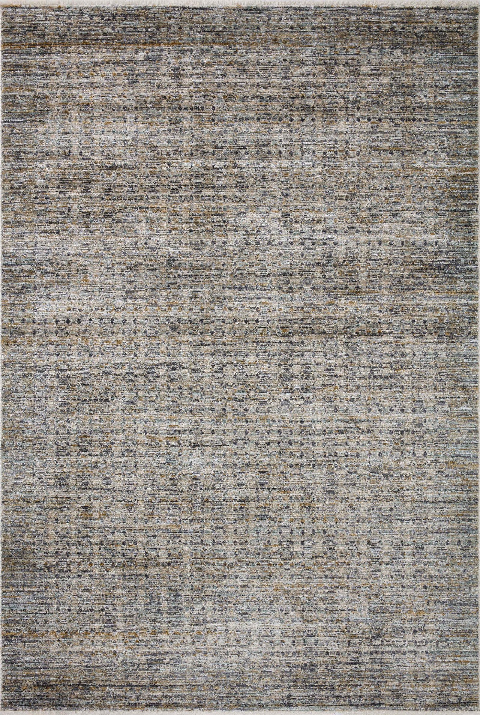 front view of Soho Charcoal / Multi luxury Rug