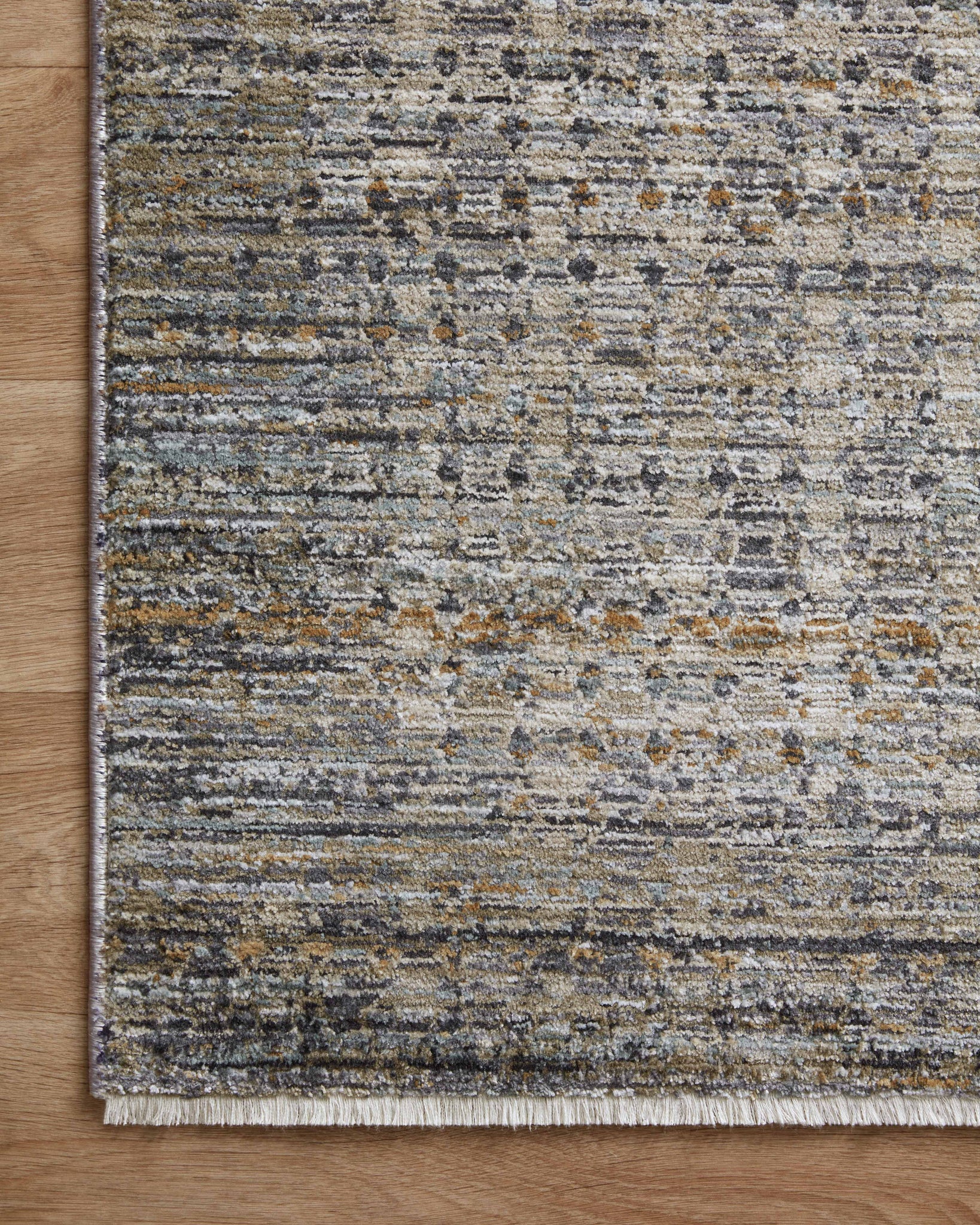 lifestyle view of Soho Charcoal / Multi luxury Rug