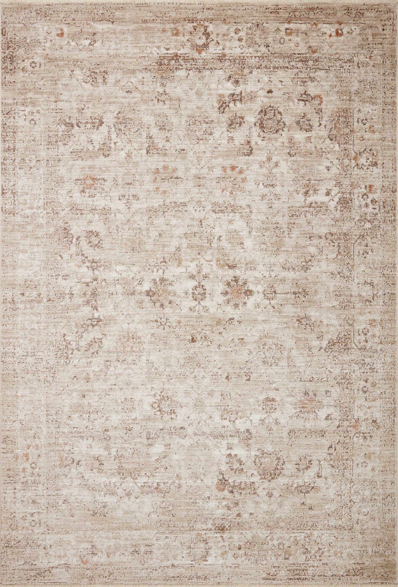 front view of Sonnet Sand / Taupe luxury Rug