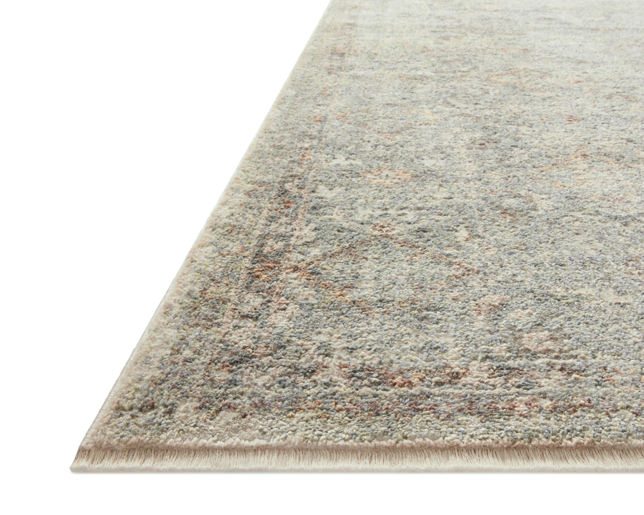 angle view of Sonnet Lagoon / Gold luxury Rug