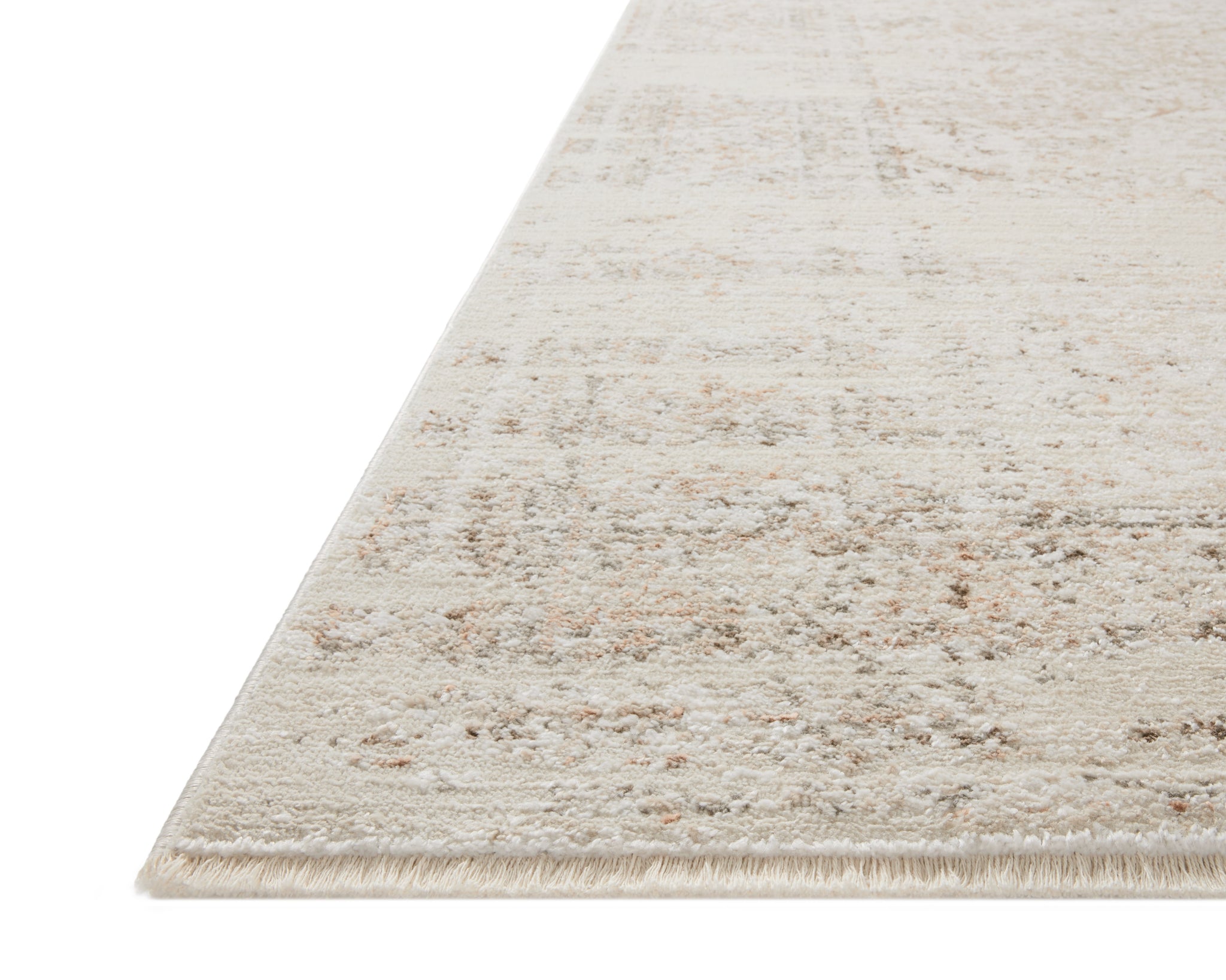 angle view of Sonnet Beige / Terracotta luxury Rug