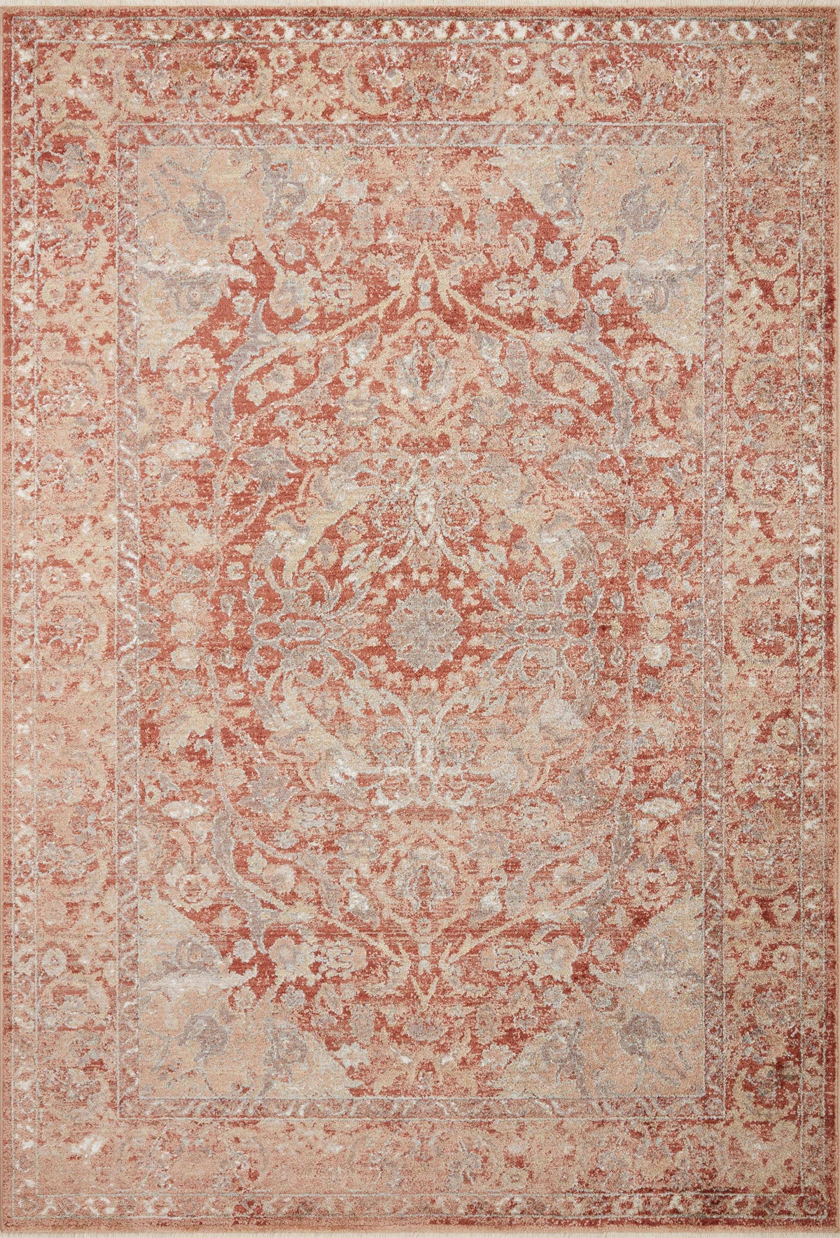 front view of Sonnet Spice / Multi luxury Rug
