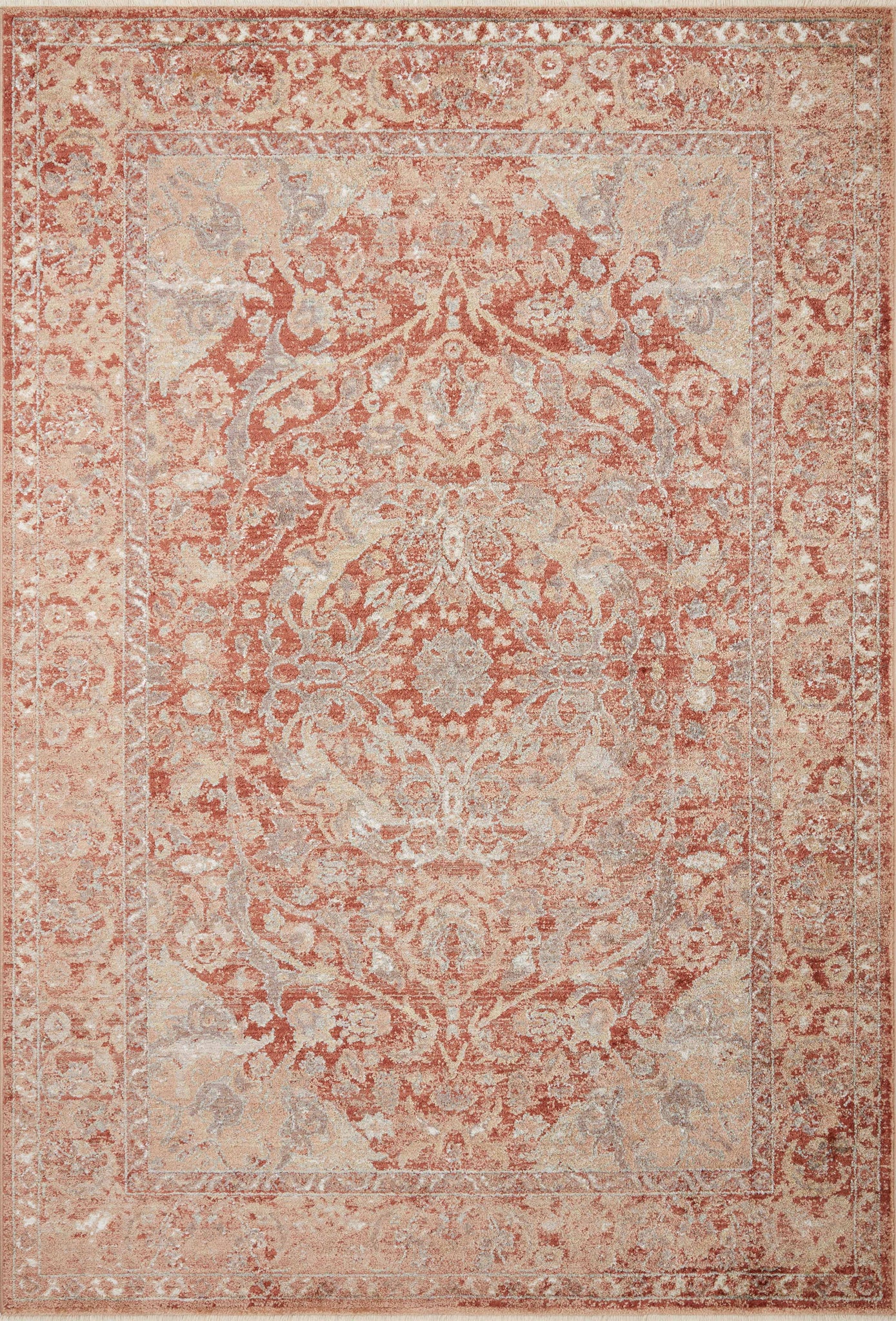 front view of Sonnet Spice / Multi luxury Rug