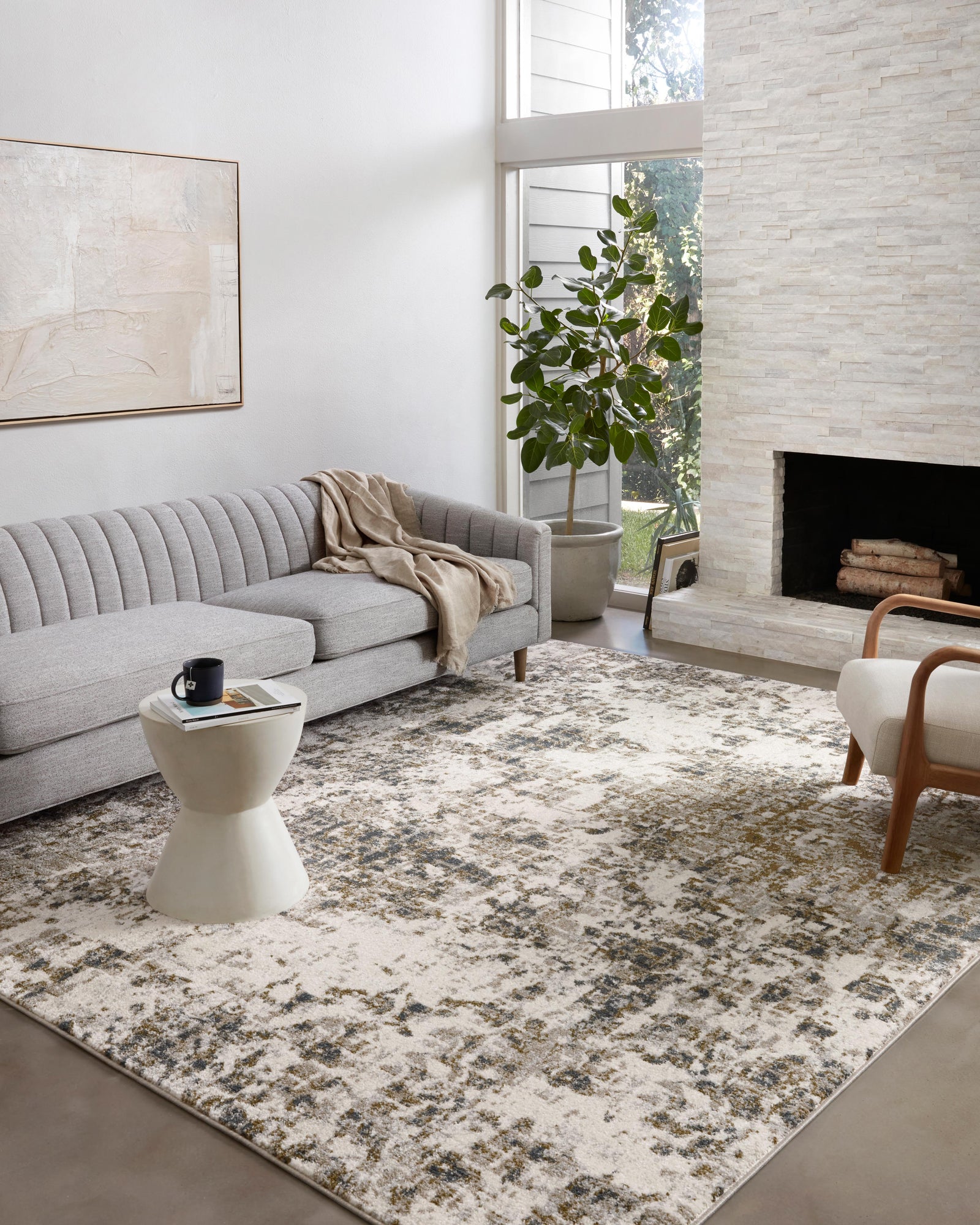 Spirit Pewter / Olive — a Loloi rug at Laurie Yapp Home.