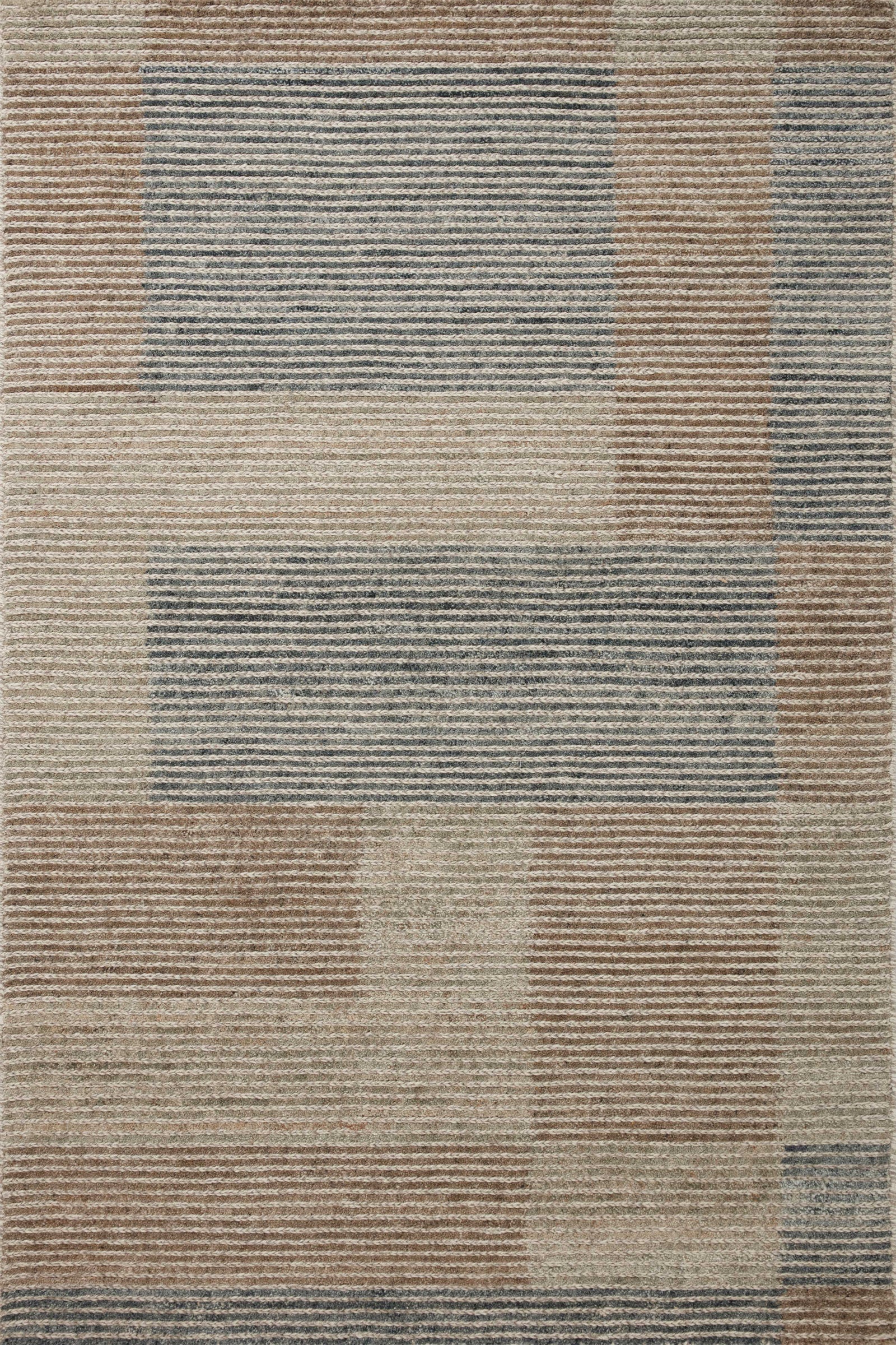 front view of Stiles Beige / Slate luxury Rug