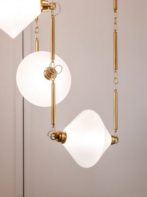 Solara Chandelier 32.75" x 34.5" - Lifestyle [555-32-VPB]