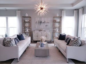 Sparta Chandelier 32" x 32" - Lifestyle [9032-AGB]